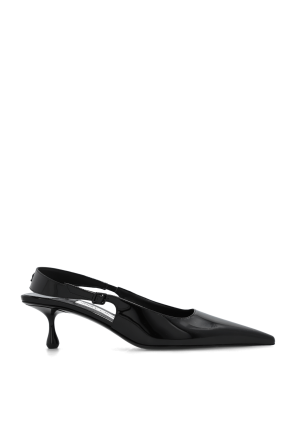 【関税&送料込】Jimmy Choo Pixie Patent Leather Slingbacks Pixie/BH 45 | Black Patent Leather Pumps | JIMMY CHOO